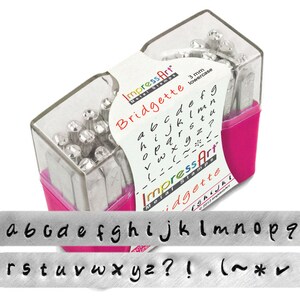 ImpressArt 3mm Bridgette Lower Case Alphabet Stamp Set 4952/1 image 2