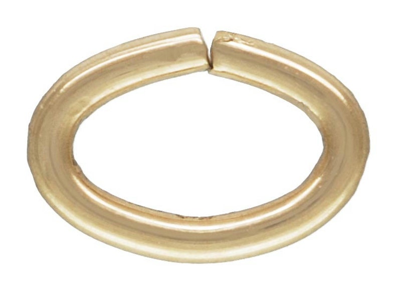 14kt Gold Filled Oval 22ga 3.0x4.6mm Open Jump Ring 50pcs Etsy