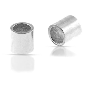 Sterling Silver 2x2mm Crimp Beads - 2500pcs Made in USA 10% discounted lowest price (2040)/25