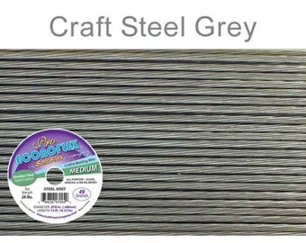 Pro Econoflex Steel Gray Color Wire .019 Diameter  - 15Ft Wholesale Price (11341)/1