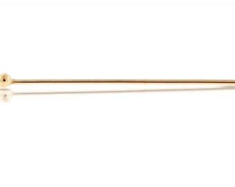 14Kt Gold Filled 24ga 2 Inch Ballpins - 20pcs Bulk Quantity Wholesale price (2174)/1