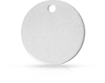 Stamping Disc Round Blank Sterling Silver 11mm - 4 Pcs (10906)/1