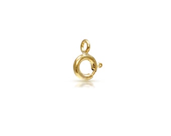 Spring ring 5.5mm with closed ring 14Kt Gold Filled - 20pcs Premium Quality Strong clasps (6106)/1