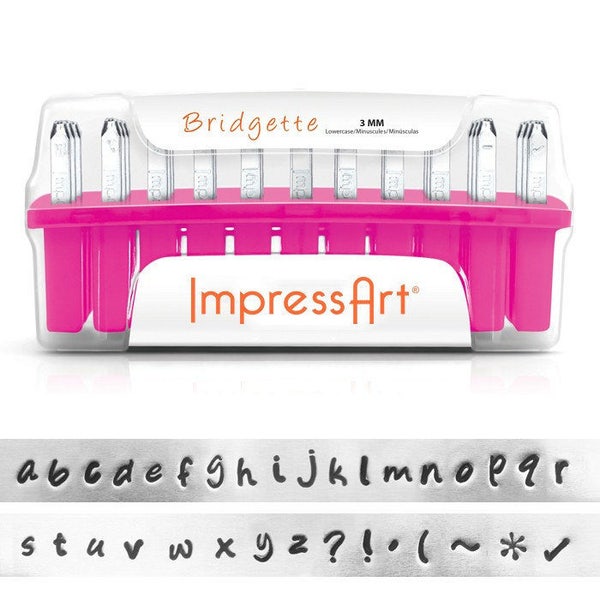 ImpressArt  3mm Bridgette Lower Case Alphabet  Stamp Set  (4952)/1