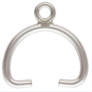 Sterling Silver Wire Drop for 6-8mm Beads 0.76mm Wire AT 4pcs 14468/1 image 1