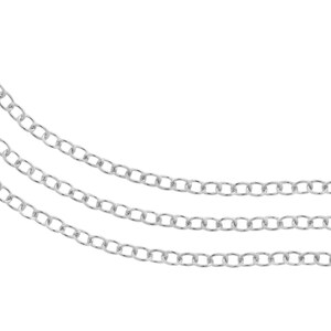 Sterling Silver 1.4mm Cable Chain 5ft Made in USA 10% discounted wholesale quantity 5456-5/1 image 2