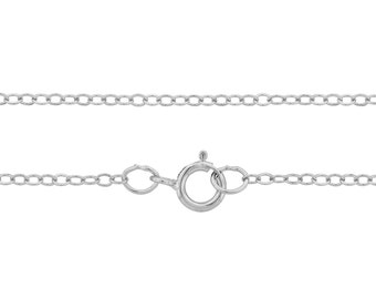 Sterling Silber 2x1,5mm 16"Flachkabel Halskette - 5 Stück Fertige Kette 20% reduziert 925 gestempelt (4226)/5