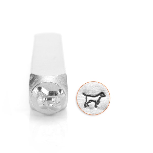 DISCONTINUED: Metal Stamps ImpressArt 6mm Lab Retriever  Design Stamp Low Low Price (5123)/1