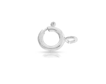 Clasps, Spring ring with Open ring, Sterling Silver, 5mm - 100pcs 20% Discounted Price Wholesale quantity (2119)/5