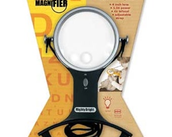 Mighty Bright Lighted Hands Free Magnifier 1.5X Magnification 4x Bifocal (14102)/1