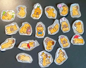 Capybara Stickers (20 pcs)