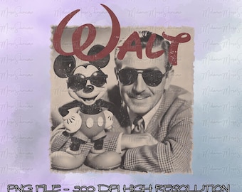 Vintage Walt Disney Digital Download, Disney Mens Png, Disneyland Png, Magic Kingdom Png, Najszczęśliwsze miejsce na Ziemi, Prezenty dla fanów Disneya