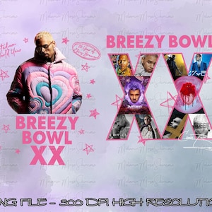 Chris Brown Breezy Bowl XX Tour 2025 T-Shirt Png Design, Bootleg Tee, Chris Brown PNG File Chris Brown 2025 Tour Png Breezy Bowl XX Tour Png