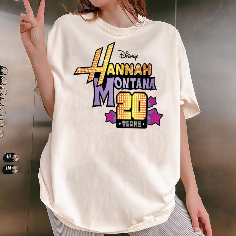 Disney Hannah Montana 20th Anniversary Png, Hannah Montana Logo Png, Magic Kingdom Disney Trip Png, Disney Channel Fans Png image 2