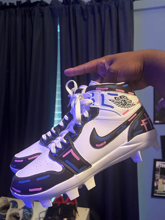 jordan football cleats purple