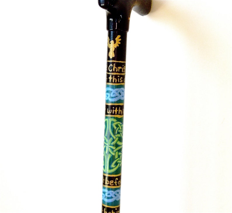 Personalized Irish Cane Hiking Stick Walking Cane Celtic Knotwork Fritz