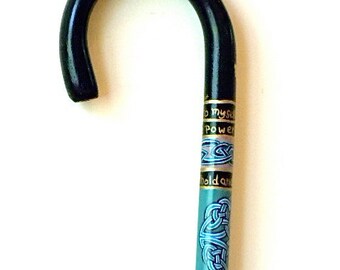 Personalized - Celtic Knot Work Cane - Walking Cane - Walking Stick - Hand Painted - Celtic Knotwork - Puzzle