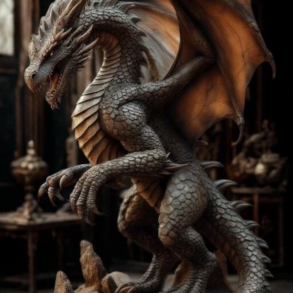3D DRAGON STL FİLES