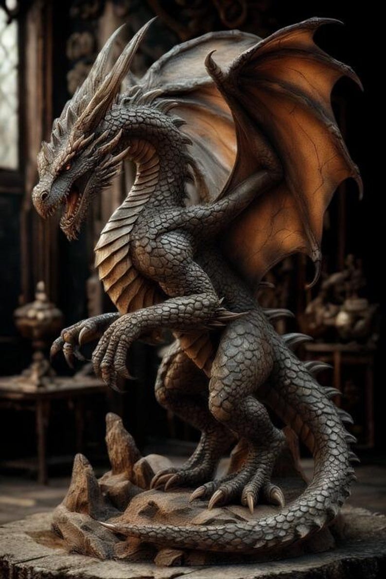 3D DRAGON STL F LES Etsy