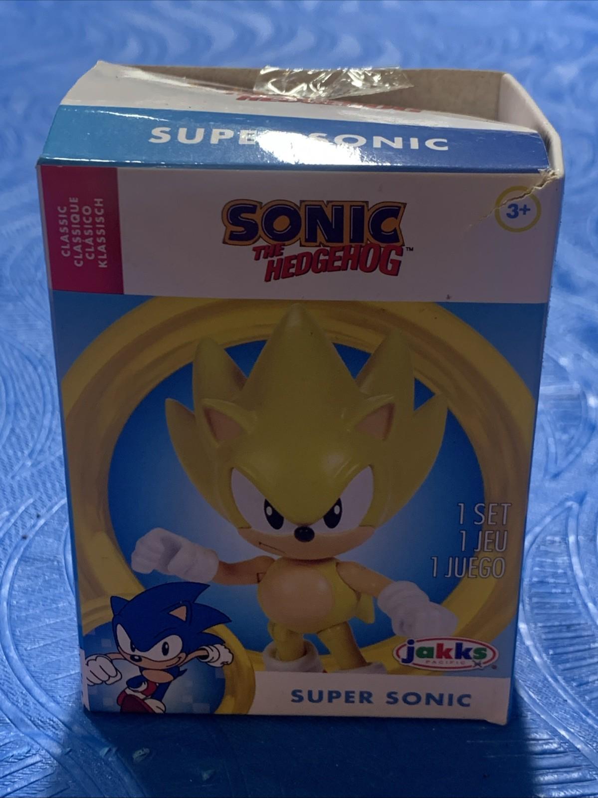 Sonic the Hedgehog Super Sonic Action Figure in Box Vhtf Rare