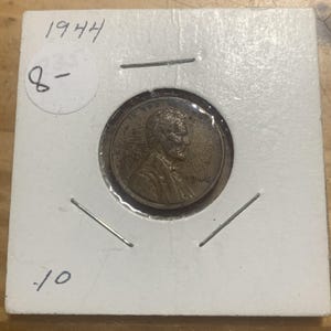 1944 lincoln bronze wheat penny average circulated condion