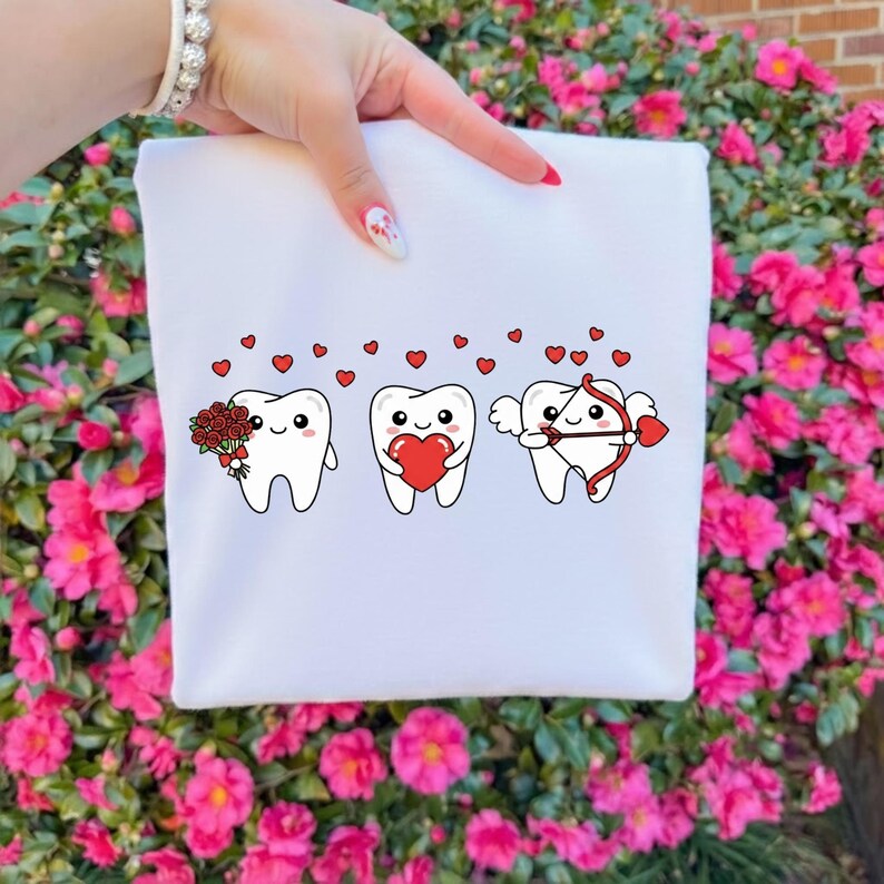 Valentine’s Teeth PNG, Tooth Clipart Dentists, Kawaii Dental Love ...