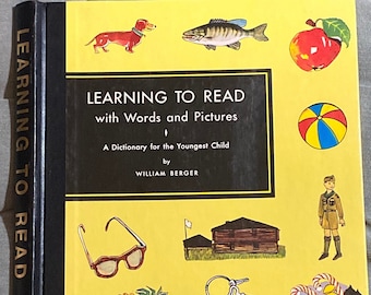 Portada de libro vintage - 1980 - Aprender a leer - Revistas - Reutilizar Reutilizar Reciclar