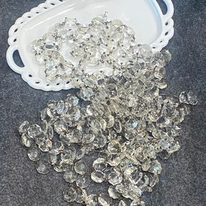 Vintage Chandelier Crystals Beveled Edges - Choose Quantity - Repurpose - Craft Jeweley Mixed Media