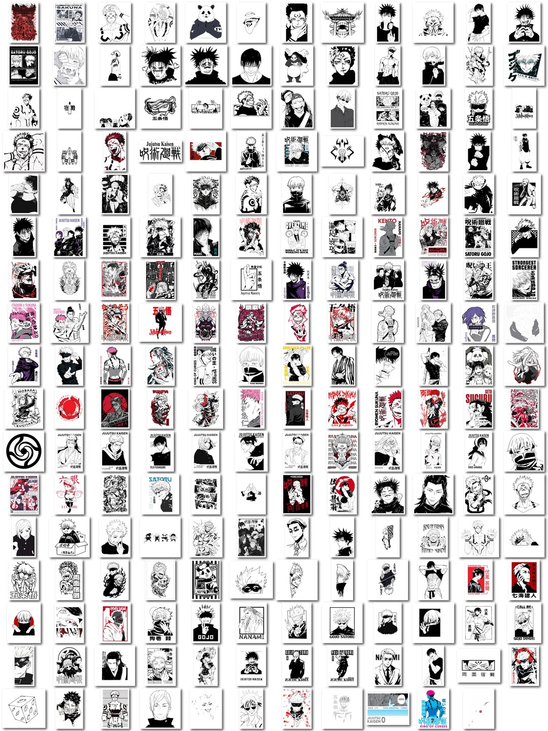 Paquete SVG PNG de Anime Manga (compatible con Cricut y Silhouette ...