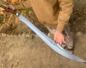 Épée viking forgée à la main | Acier à ressort 5160, style médiéval scandinave