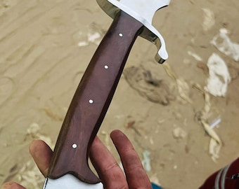 36-calowy, ręcznie kuty, średniowieczny miecz wikingów ze stali D2 w skórzanej pochwie