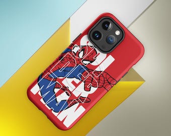 Etui na telefon Spider.Man, etui z superbohaterem iPhone MagSafe, etui na telefon Spider.Man z komiksowym pająkiem