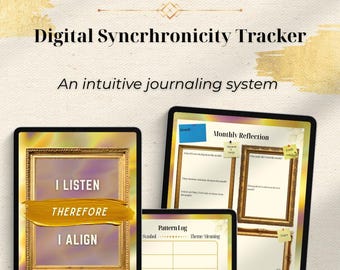 Synchronicity Tracker Journal | Spiritual Manifestation Log (Digital Printable)