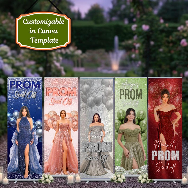 Send Off Program Banner Editable Prom Send off Banner Canva Template, Printable Class of 2026 ...
