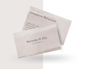 elegante Visitenkarte Vorlage | Bearbeitbares digitales Design | Minimalistische professionelle Karte | Sofort Download
