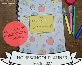 Homeschool Planner 2026-2027 -Planning made simple!