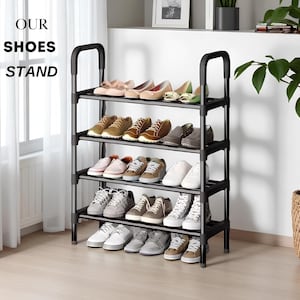 Metal SHOE RACK – Made to order – MODERN Entryway Organizer - Shoes stand