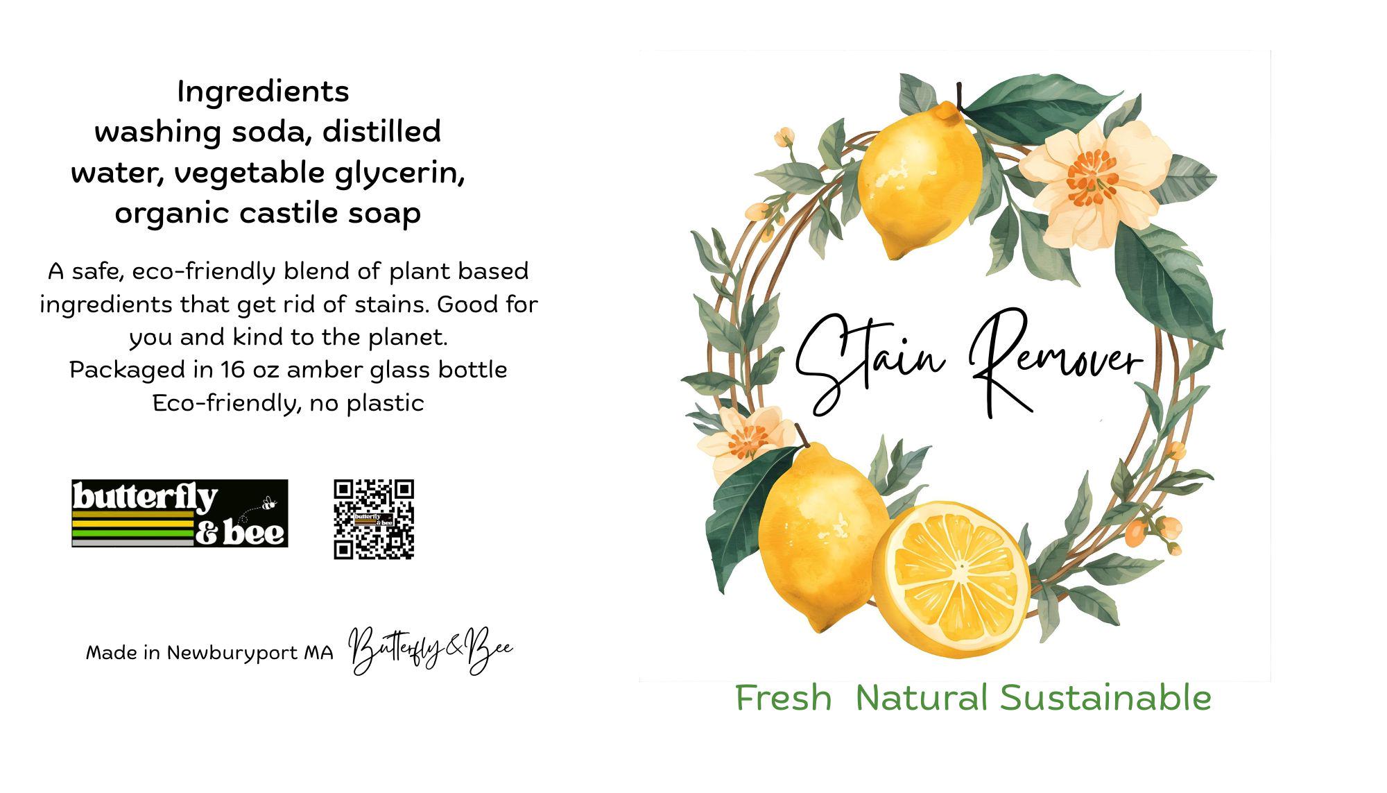 Natural Stain Remover Spray: Eco-Friendly Laundry, Pet & Furniture Spot Cleaner Laundry and Rug Cleaner Includes Free Stain Removal Guide - Thumbnail 7