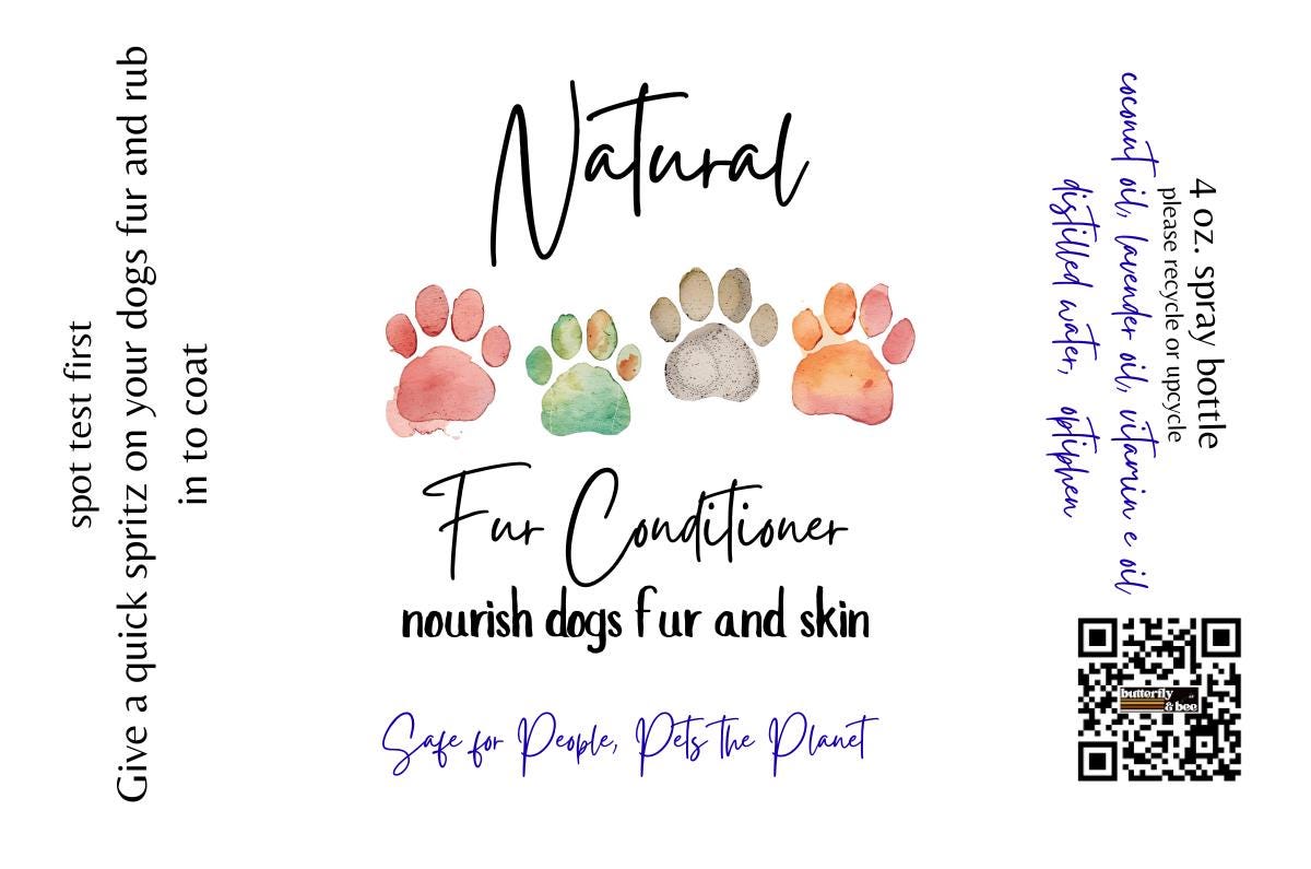 Dog Fur Conditioner Spray, Natural Dog Coat Conditioner Detangler for Fur Shine Spray  Healthy Shiny Dog Coat - Thumbnail 3