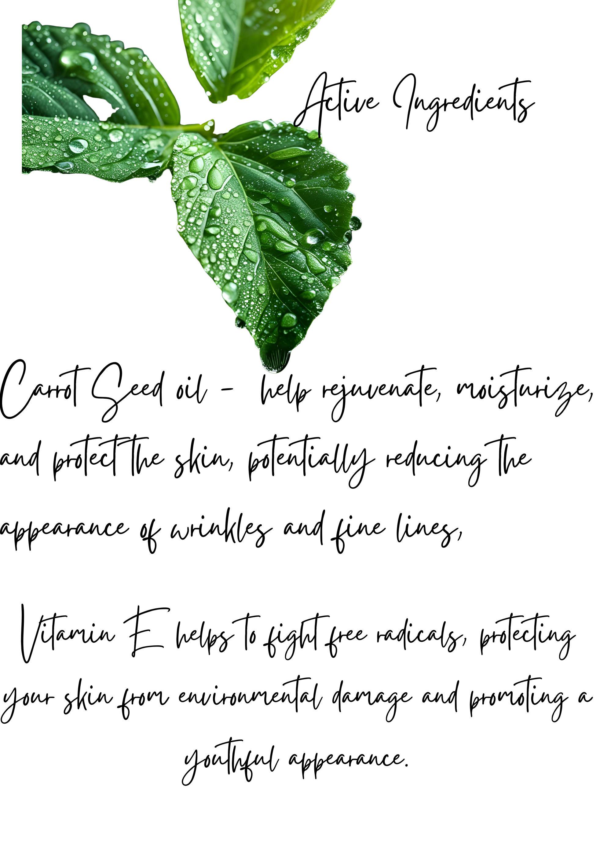 Hydrating Face Mist: Vitamin E, Carrot Seed Oil - Natural Skincare - Thumbnail 3