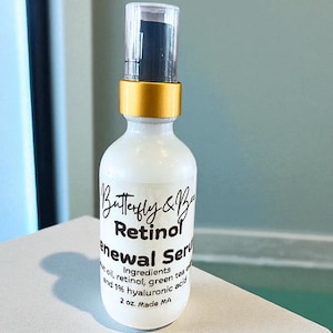 Vegan Retinol Renewal Serum: Anti-Aging, Hyaluronic Acid & Green Tea
