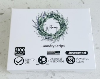 Plant-Based Laundry Detergent Sheets: Fragrance-Free, Dissolvable, Eco-Friendly Cleaning