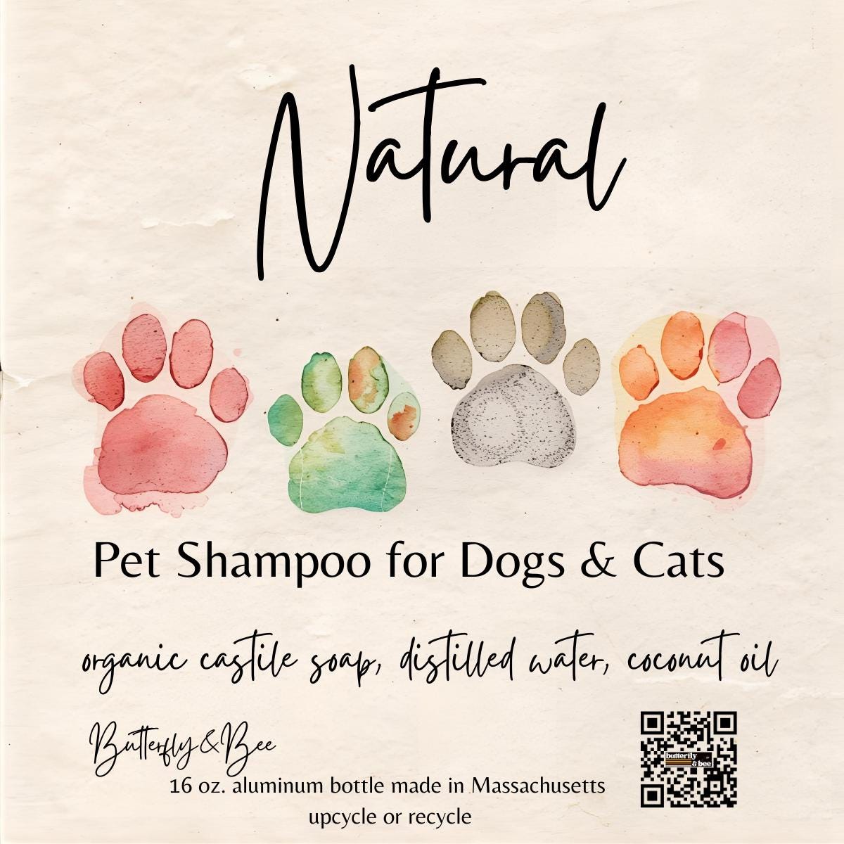 Natural Dog Shampoo, Organic Shampoo for Pets Conditions Fur and Coat - Thumbnail 6
