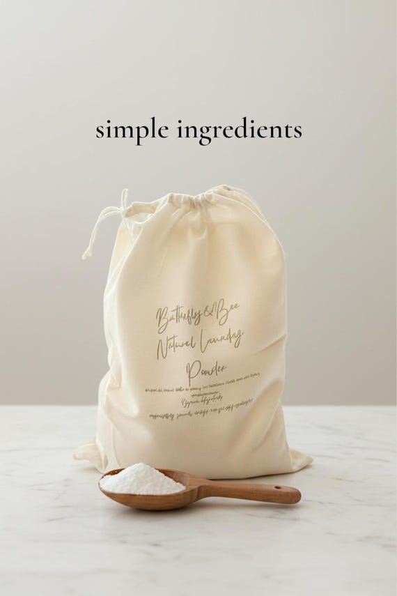 Natural Laundry Powder: Handmade, Chemical-Free, Eco-Friendly Detergent with Zero Waste Packaging