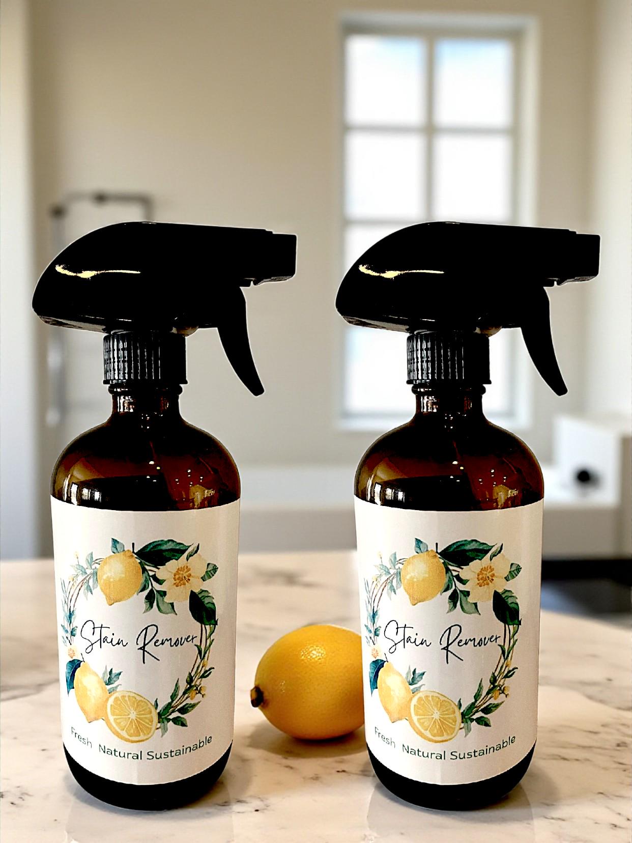 Natural Stain Remover Spray: Eco-Friendly Laundry, Pet & Furniture Spot Cleaner Laundry and Rug Cleaner Includes Free Stain Removal Guide - Thumbnail 4