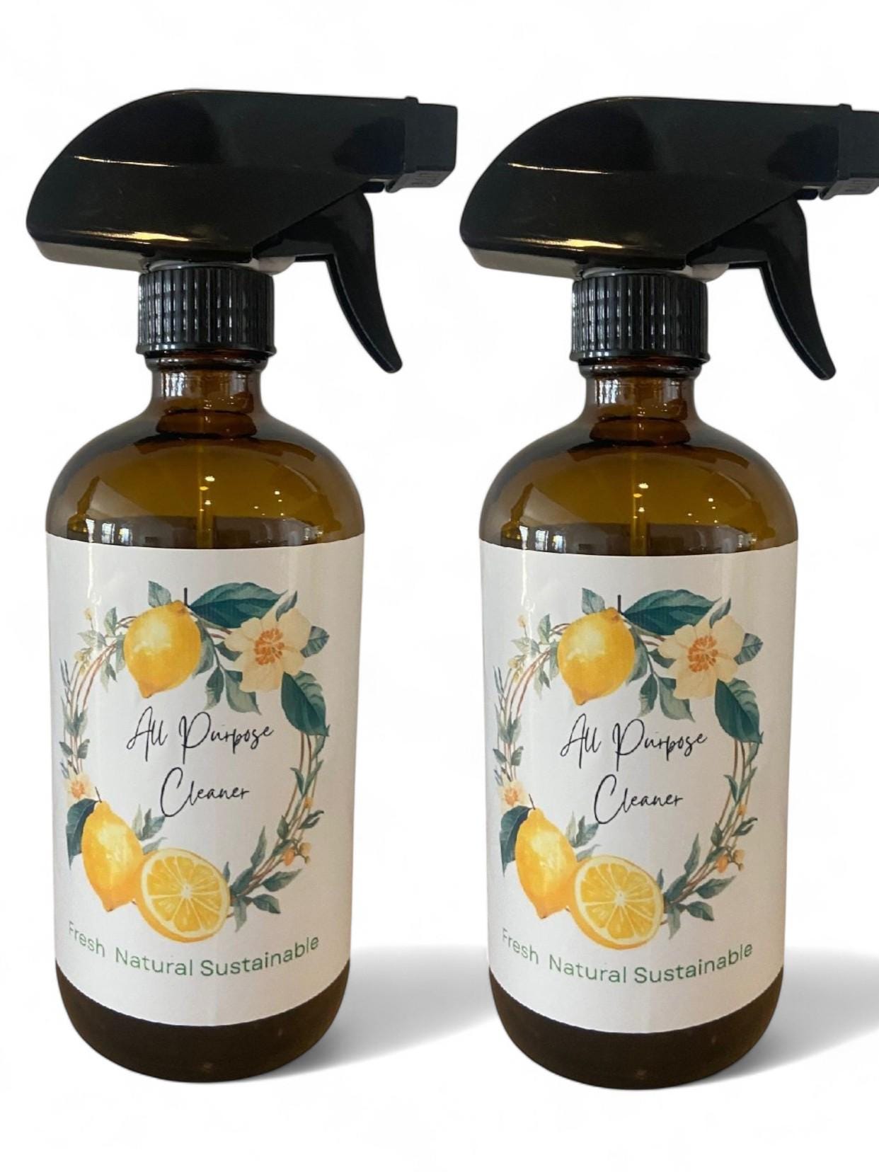 Natural All Purpose Cleaner: Eco-Friendly, Non-Toxic Multi Surface Spray Cleaner for Kitchen and Bath Environmentally Safe - Thumbnail 3