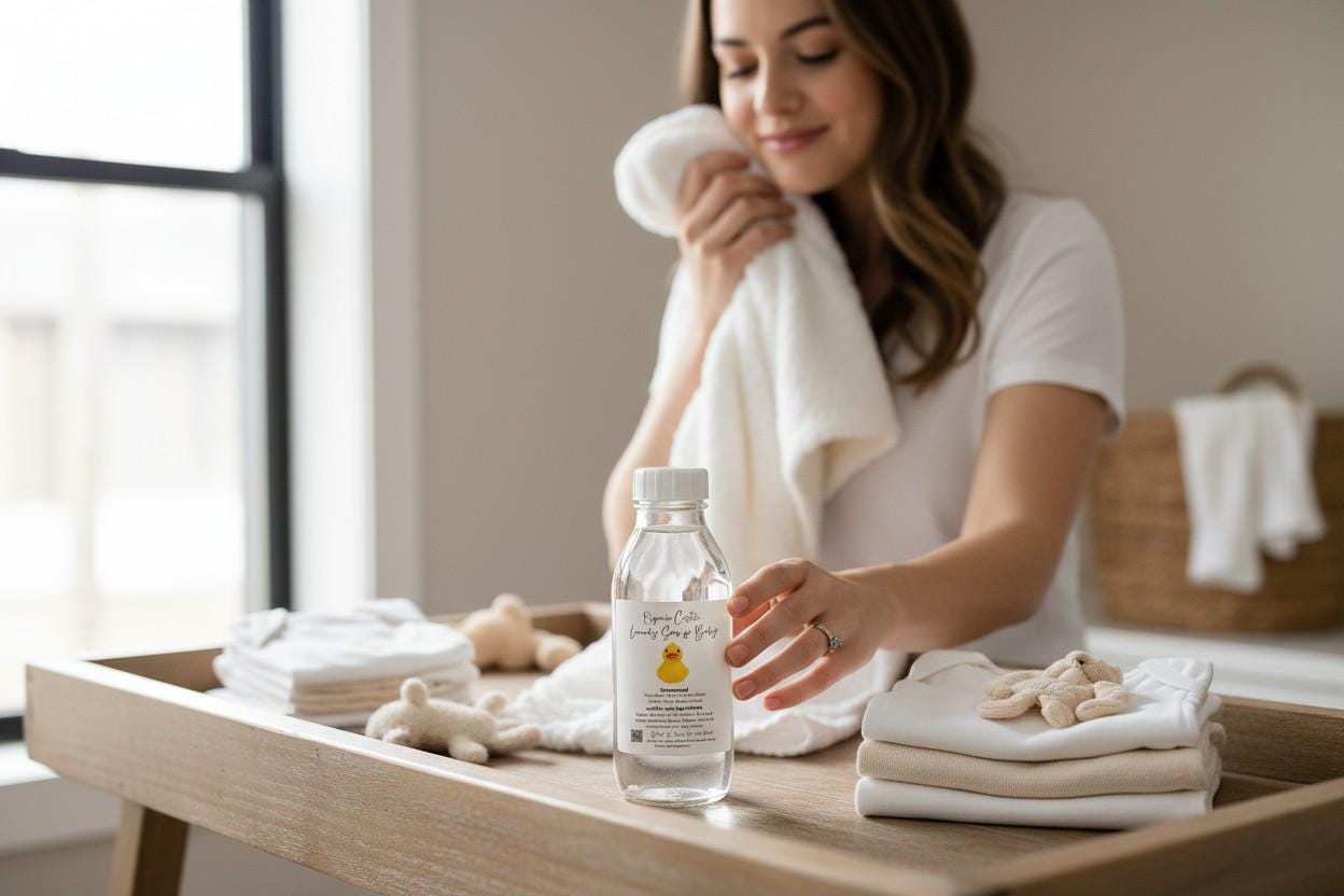 Organic Liquid Laundry Soap, Chemical Free Detergent Homemade Natural Laundry Soap for Babies Zero Waste Plant Based Cleaning - Thumbnail 4