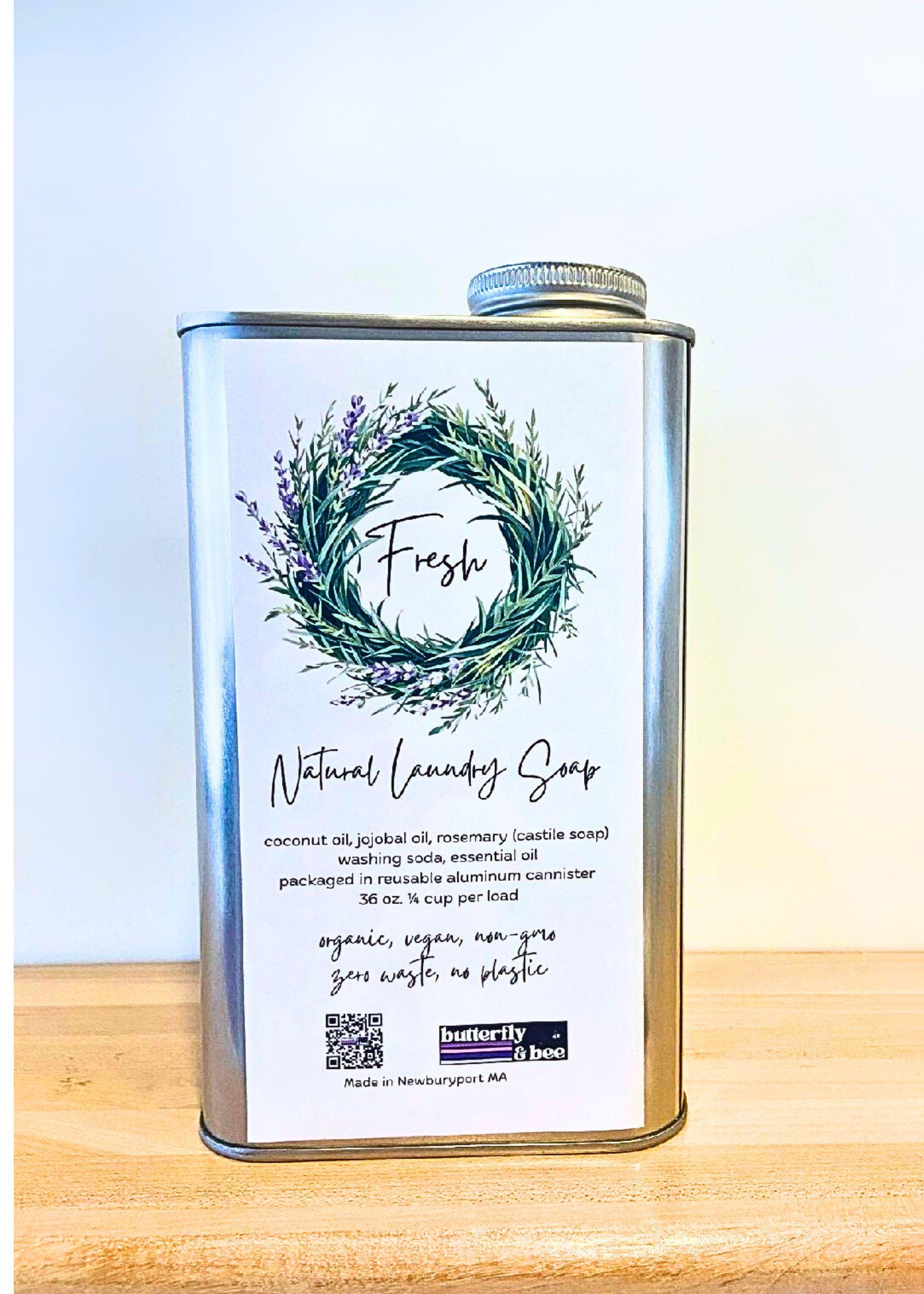 Organic Liquid Laundry Detergent: Natural Detergent, Zero Waste Laundry Container Scented and Unscented Homemade Liquid Laundry Soap - Thumbnail 3