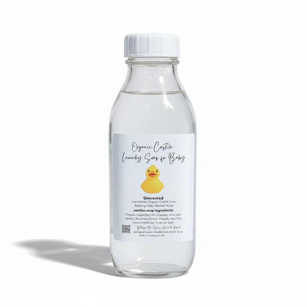 Organic Liquid Laundry Soap, Chemical Free Detergent Homemade Natural Laundry Soap for Babies Zero Waste Plant Based Cleaning - Thumbnail 2