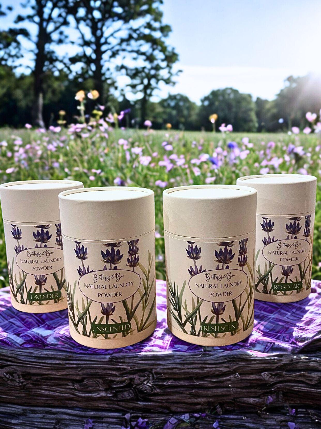 Natural Homemade Laundry Detergent: Powder Laundry Detergent  Non Toxic Laundry in Zero Waste Container Scented and Unscented Options - Thumbnail 2